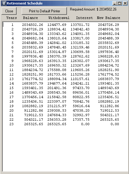 retirement calculator 2